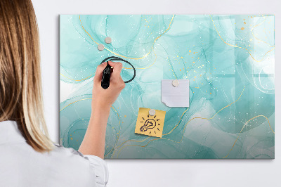 Magnetic dry erase board Abstract marble