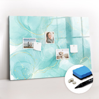 Magnetic dry erase board Abstract marble