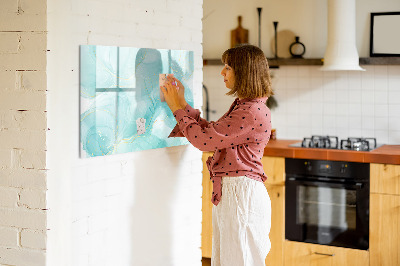 Magnetic board for drawing Abstract marble