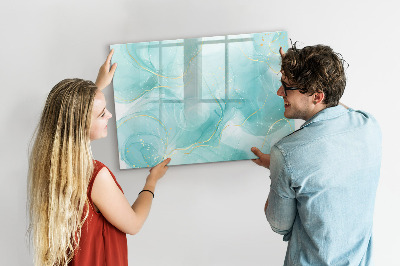 Magnetic dry erase board Abstract marble