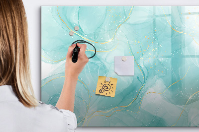 Magnetic board for drawing Abstract marble