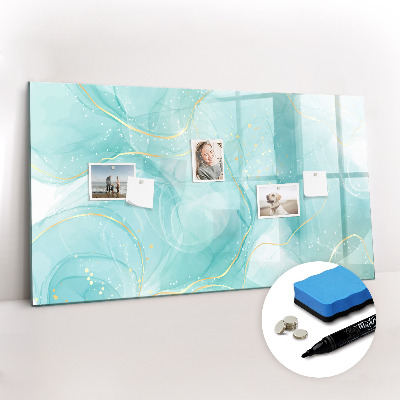 Magnetic board for drawing Abstract marble