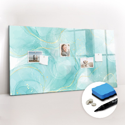 Magnetic dry erase board Abstract marble