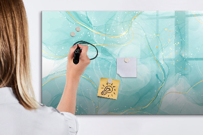 Magnetic dry erase board Abstract marble