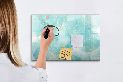 Magnetic dry erase board Abstract marble