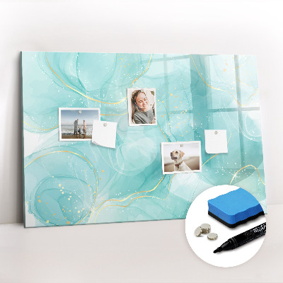 Magnetic dry erase board Abstract marble