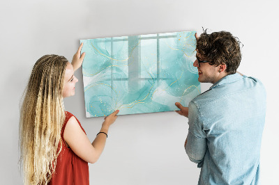 Magnetic dry erase board Abstract marble