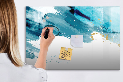 Dry erase magnetic board Brush strokes