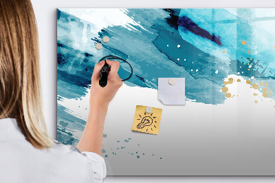 Magnetic board for writing Brush strokes