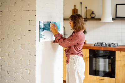Dry erase magnetic board Brush strokes