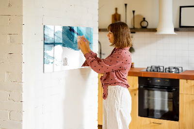 Dry erase magnetic board Brush strokes