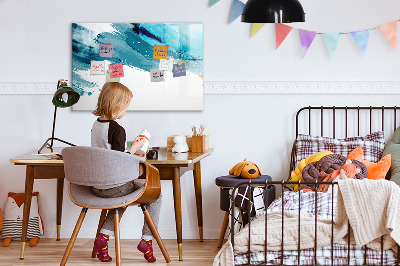 Dry erase magnetic board Brush strokes
