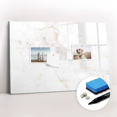 Magnetic dry erase board Elegant marble