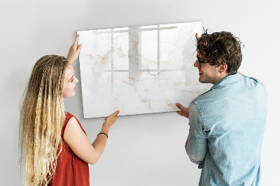 Magnetic dry erase board Elegant marble