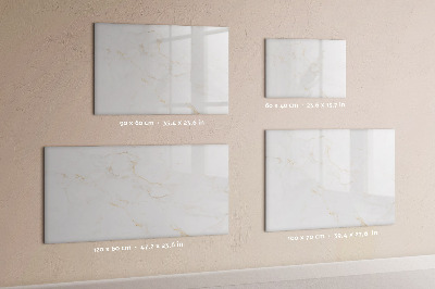 Magnetic dry erase board Elegant marble