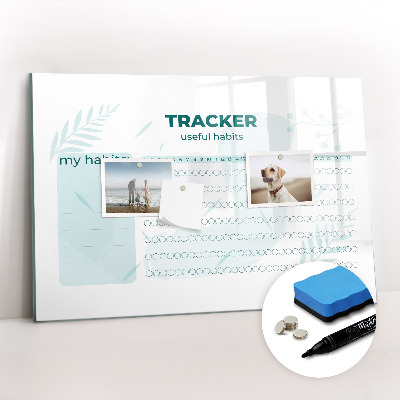 Magnetic dry erase board Habit planner