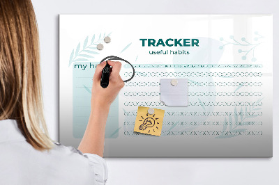 Magnetic dry erase board Habit planner