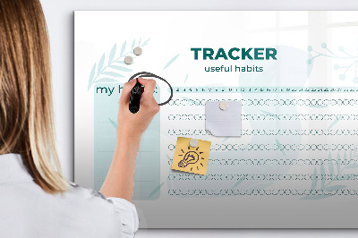 Magnetic dry erase board Habit planner