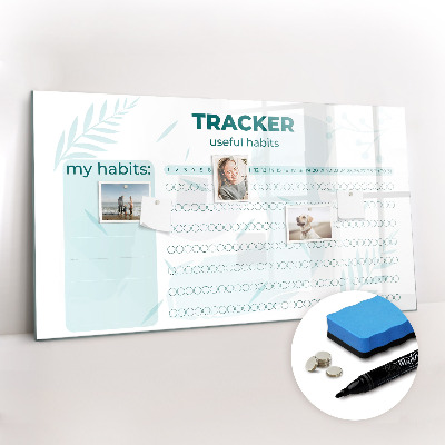 Magnetic dry erase board Habit planner