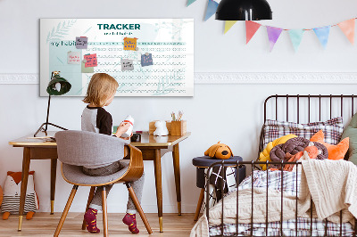 Magnetic dry erase board Habit planner