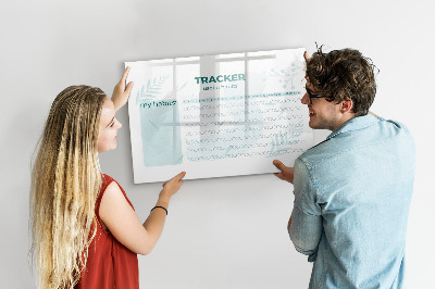 Magnetic dry erase board Habit planner