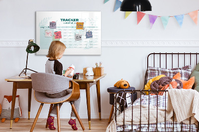 Magnetic dry erase board Habit planner
