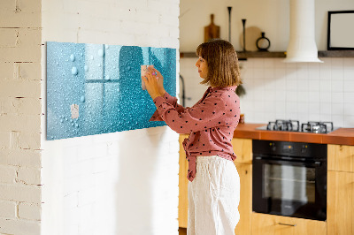 Dry erase magnetic board Water drops