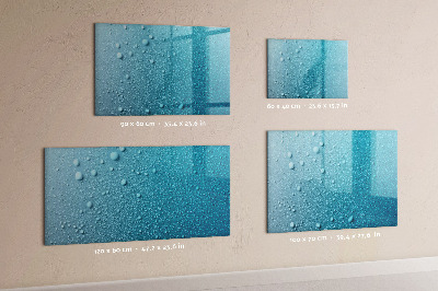 Dry erase magnetic board Water drops