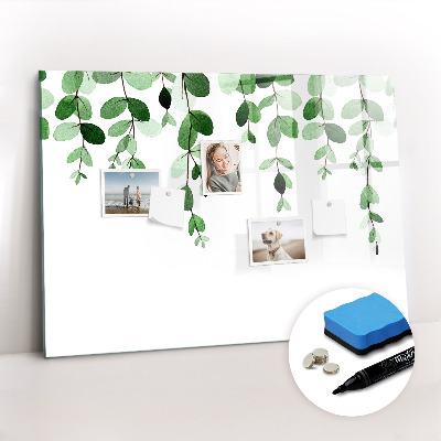 Magnetic dry erase board Plant leaves