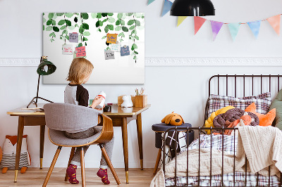 Magnetic dry erase board Plant leaves
