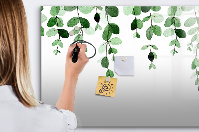 Magnetic dry erase board Plant leaves