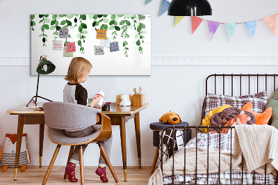 Magnetic dry erase board Plant leaves