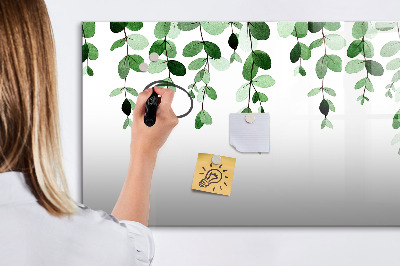 Magnetic dry erase board Plant leaves