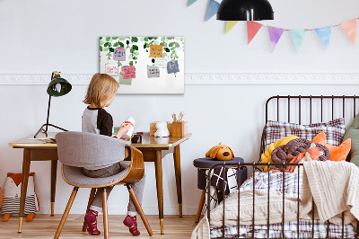Magnetic dry erase board Plant leaves