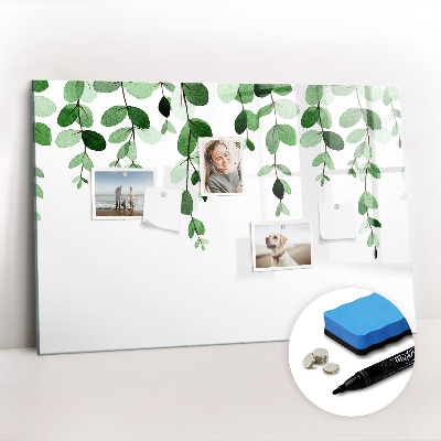 Magnetic dry erase board Plant leaves