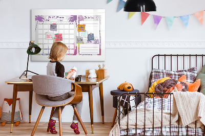 Dry erase magnetic board Monthly planner
