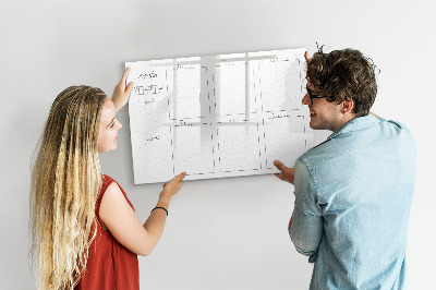 Magnetic dry erase board Weekly planner
