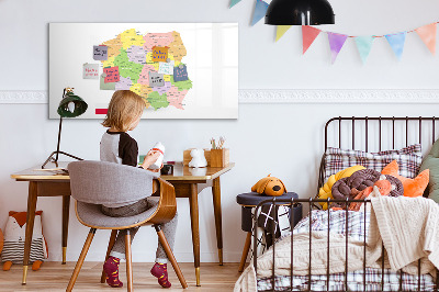 Magnetic dry erase board Map of Poland