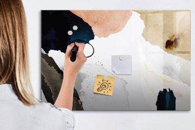 Magnetic dry erase board Spots abstract