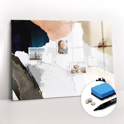 Magnetic dry erase board Spots abstract