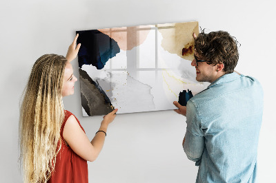 Magnetic dry erase board Spots abstract