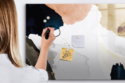 Magnetic dry erase board Spots abstract