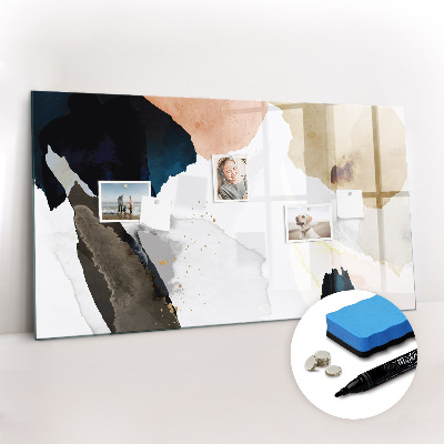 Magnetic dry erase board Spots abstract