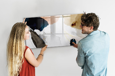 Magnetic dry erase board Spots abstract