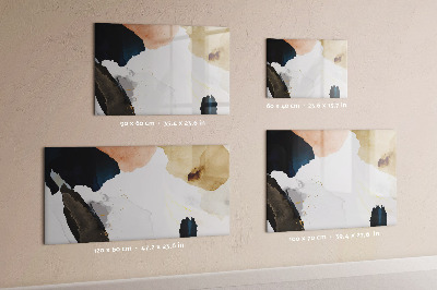 Magnetic dry erase board Spots abstract