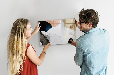 Magnetic dry erase board Spots abstract
