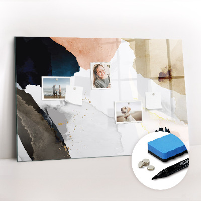 Magnetic dry erase board Spots abstract