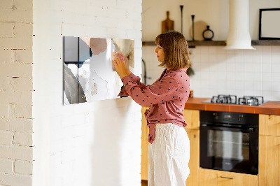 Magnetic writing board Spots abstract