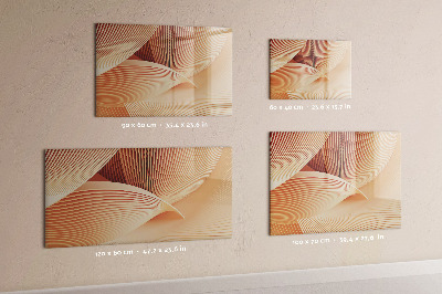 Dry erase magnetic board Waves abstract pattern