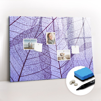 Magnetic dry erase board Leaves nature